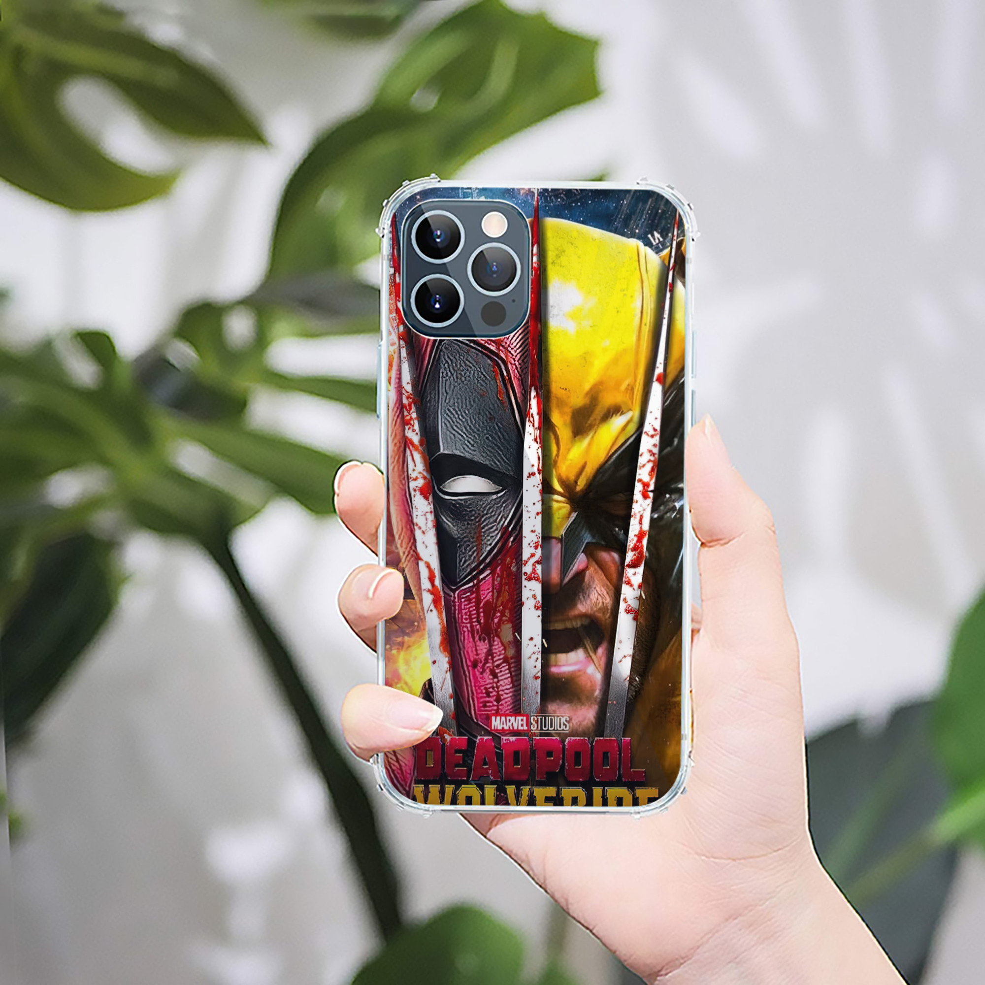 （画像用） Deadpool デッドプール 【iPhone 12シリーズ対応】透明スマホケース（クリアソフトケース）